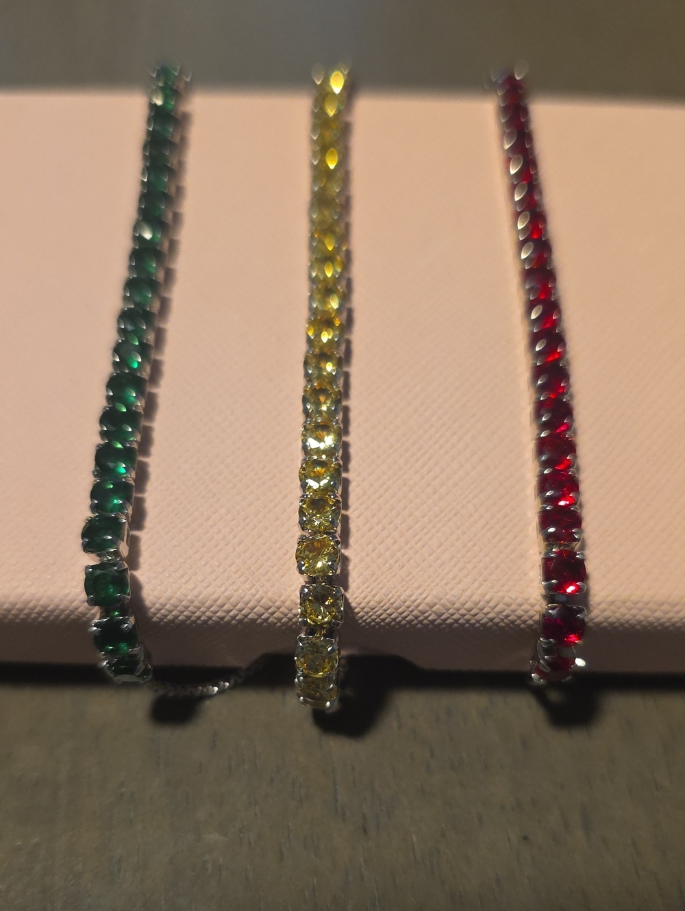 NWT CZ Stainless Steel Bolo Tennis Bracelet *CHOOSE ONE*